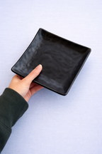 NOIR Texture Square Snack Plate