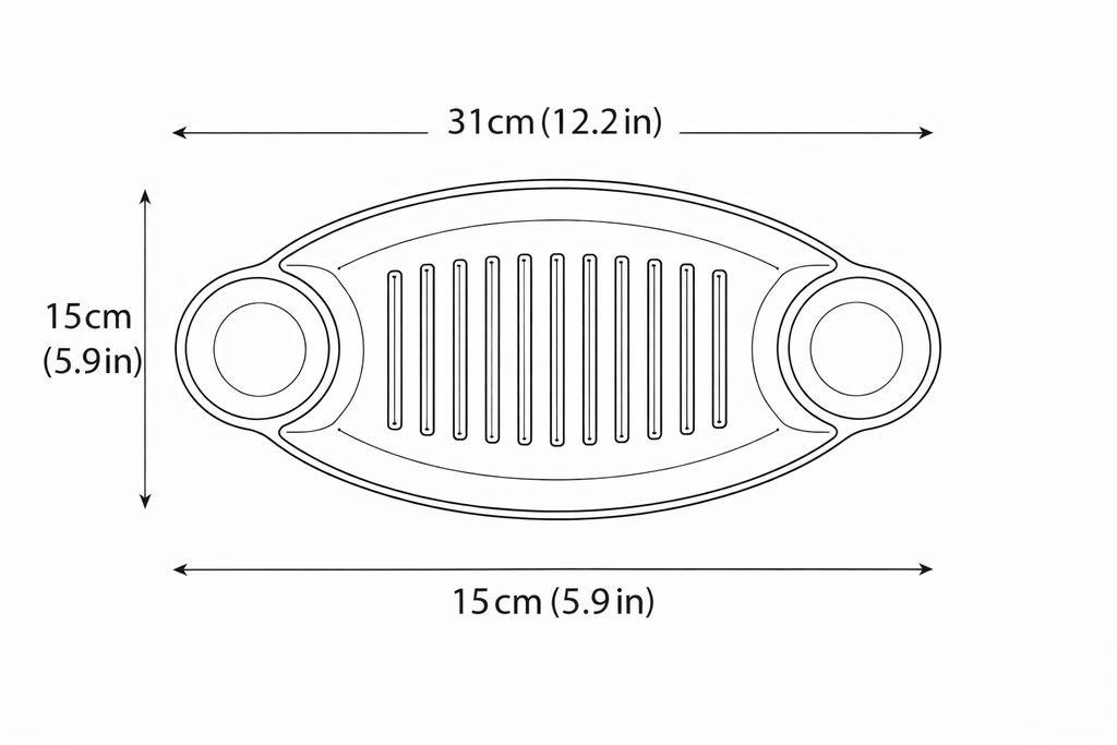 NOIR Melamine Serving Plate