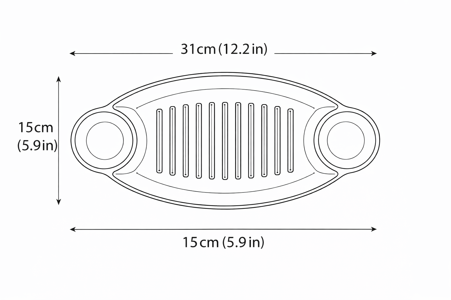 NOIR Melamine Serving Plate